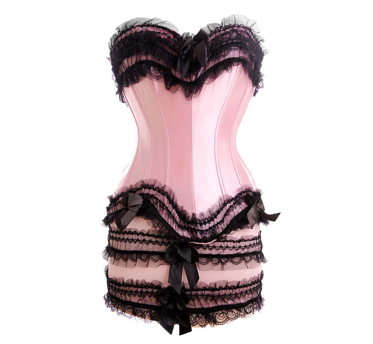 Gorgeous Pink Lace Corset